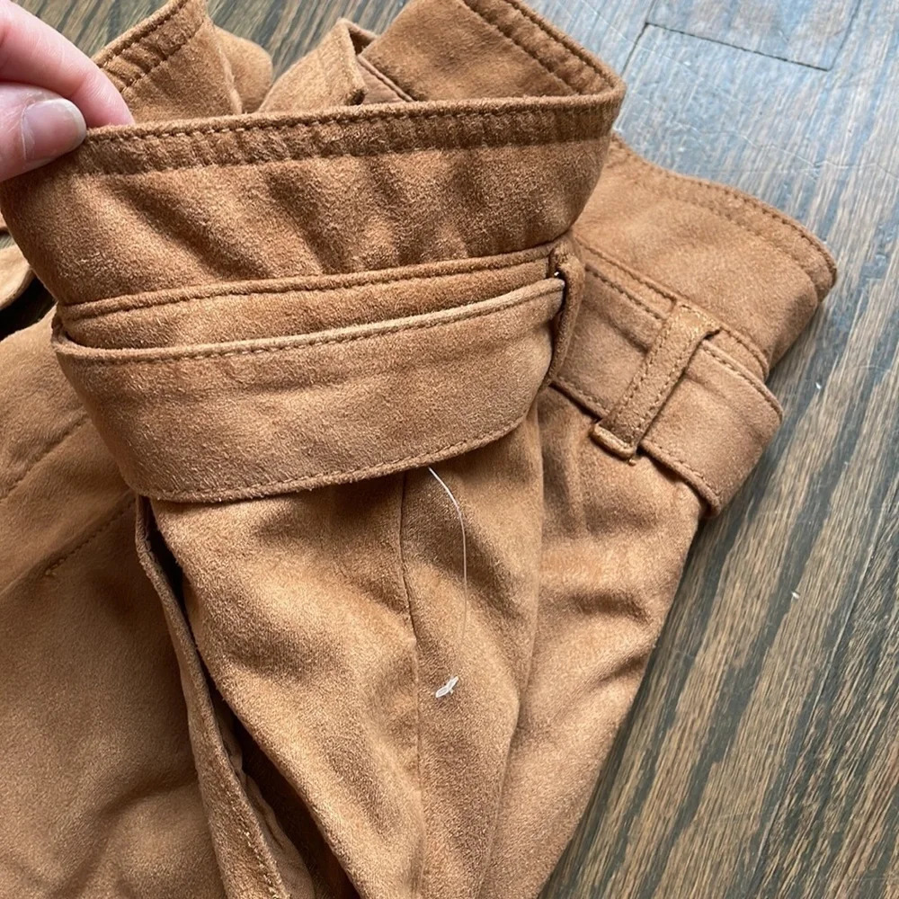 Free People Nightfall Vegan-Suede Pants Camel - Picture 10 of 12
